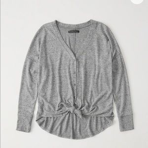 A&F Tie Front Button Up